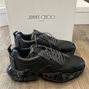 Jimmy Choo Diamond Sneakers Mens Black Size 12/ 44